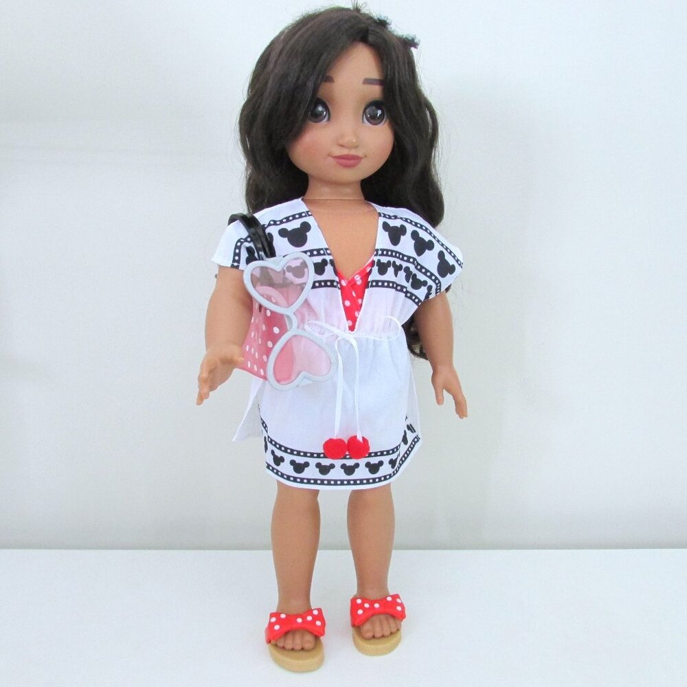 Disney ily 4ever 18" Cinderella doll wearing Minnie Mouse swim set
